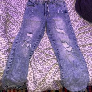 Ripped Jean Jogger